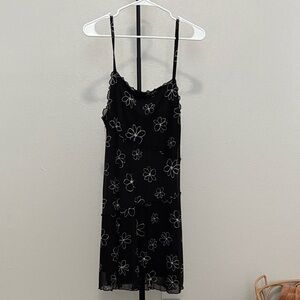 Wild Fable Black Floral Mini Dress